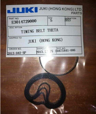 Beli Soft Fiber JUKI SMT T Timing Belt Hitam High Fleksibilitas Bagian NO E3014729000 pembuatan online