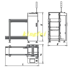 SMT Line Otomatis PCB Magazine Unloader PCB Loader Dan Unloader
