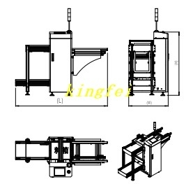 SMT Line Machine Full Automatic Plate Stacker SMT Loader Unloader