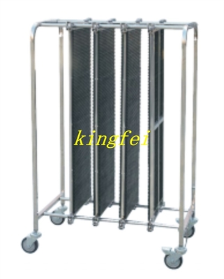 Pengolahan Papan PCB Kendaraan SMT Papan Pengiriman Keranjang Penanganan Trolley
